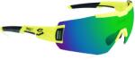 SPIUK - ochelari soare sport Profit, 2 lentile de schimb transparent si verde oglinda - rama galben fluo (GPROAMEV) - trisport