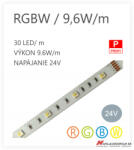  LED szalag HQ-5050-30LED 9, 6W / 24V / RGBW