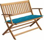 vidaXL Bancă de grădină cu pernă, 120 cm, lemn masiv de acacia (3064258)