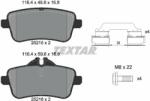 TEXTAR set placute frana, frana disc TEXTAR Q+ 2521509 (2521509)