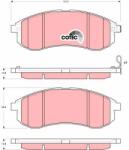 QWP set placute frana, frana disc QWP WBP786 (WBP786)