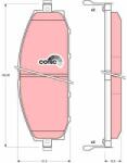 QWP set placute frana, frana disc QWP WBP897 (WBP897)