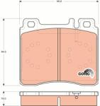QWP set placute frana, frana disc QWP WBP381 (WBP381)