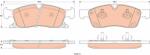 QWP set placute frana, frana disc QWP WBP1017 (WBP1017)