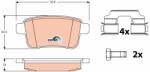 QWP set placute frana, frana disc QWP WBP740 (WBP740)