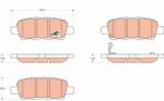 QWP set placute frana, frana disc QWP WBP682 (WBP682)