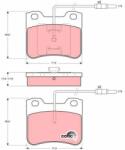 QWP set placute frana, frana disc QWP WBP127 (WBP127)