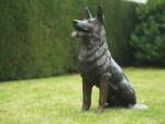 Thermobrass Statuie de bronz moderna Sitting dog 75x33x55 cm