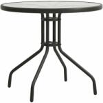 vidaXL Masă de bistro, antracit, Ø80x71 cm, oțel (313089)