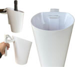  Frapiera policarbonat, alba, 5 l - cu maner/prindere de masa Pahar