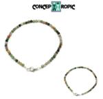  Bratara Jasp Heliotrop Diametru 60 mm - Rotund Fatetat 3x3 mm - Accesorii Argint 925