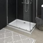 vidaXL Cădiță de duș cu puncte, alb, 70x100x4 cm, ABS (148899)
