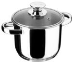 INOXIBAR Ecco Cristal rozsdamentes fazék üveg fedővel 16 x 13 cm, 2.5 L, 18/10 (65028)