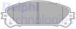 DELPHI set placute frana, frana disc DELPHI LP2201 (LP2201)
