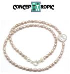 Colier din Perle de Cultura Roz Neregulate 4-6 x 3-5 mm - Accesorii Argint 925