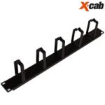 Xcab Organizator de Cabluri cu 5 Inele 1U/19 Inch Xcab-1801 (Xcab-1801)