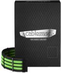 CableMod PRO ModMesh C-Series, Set cabluri pentru Corsair RMi, RMx, RM, HX, AX - Black / Light Green (CM-PCSR-FKIT_NKKLG-R)