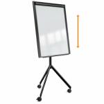  ToMove ERGO flipchart tábla - táblafilccel írható, fekete keret, állítható magasság