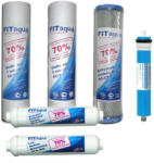 FITaqua Pachet 5 filtre apa cu Membrana osmotica (5pack-OM) Filtru de apa bucatarie si accesorii