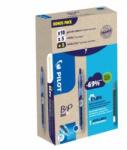 Pilot Set 10 rollere cu gel Pilot B2P Plus albastru 0.7 mm și 10 rezerve (PWLT556206)