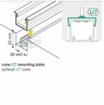 TOPMET U7" LINEA-IN20 kúpos rögzítő Topmet (SL E4970019)