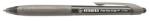 STABILO Performer+ golyóstoll fekete, műanyag, nyomógombos gumírozott fogórész 0, 38mm