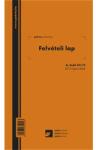  Felvételi lap ipari fához 50x2 lapos A. ERDO 211/V
