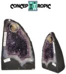  Geoda Ametist cu Calcit Naturala Brazilia - 25x16x15 cm - Unicat