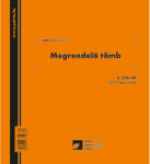 Pátria Megrendelő könyv 185x203 mm 50x3 lapos C. 318-38