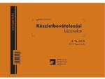  Készletbevételezési bizonylat 8 tételes A5 25x4 lapos fekvő B. 12-111/V