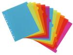 Viquel elválasztó A4 műanyag 12 részes színes Maxi Happy Fluo színes 154731