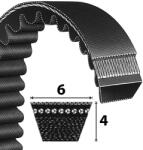 Optibelt 6x850 Li fogazott ékszíj (68507747)