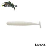 4Predators Naluca soft 4PREDATORS Worm Shad 8CM L001, White-Pearl, 6buc/plic (4P-WS8-L001)