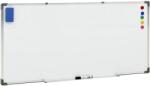 vidaXL Tablă magnetică albă, 110x60 cm, oțel (150737)