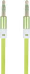 Forever - jack-jack (3.5mm) audio kábel 1m - zöld