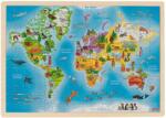 Goki Világtérkép puzzle fából 192 db-os (GK57460)