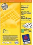 Avery-Zweckform 3472 210x297mm 1 pályás univerzális etikett zöld 1 címke/ív 100ív/doboz