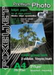 Pixeljet A4 Premium kétoldalas fényes matt ink jet fotópapír 215gr. 20 ív