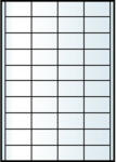 RayFilm R0ECO 0304A 52, 5x29, 7mm 4 pályás univerzális etikett 40 címke/ív 100ív/doboz