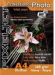 Pixeljet A4 Professional fényes inkjet fotópapír 260gr. 20 ív + Akció: 5ív A6 fényes 260gr