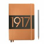 Leuchtturm 1917 Metallic Medium exkluzív beíró A5 vonalas Cooper