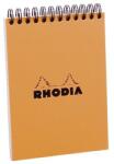 Clairefontaine Rhodia Orange jegyzettömb A6 80 lap spirálos kockás