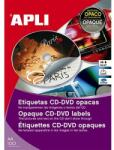 APLI 10166 univerzális CD DVD címke külső átmérő 114mm belső átmérő 41mm 100ív/csomag