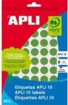 APLI LCA2741 16mm kézzel írható kör etikett címke zöld 432 címke/csomag