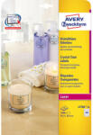 Avery-Zweckform L7781-25 45, 7x25, 4mm 4 pályás poliészter lézer etikett kerekített sarkú átlátszó 40 címke/ív 25ív/csomag