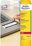 Avery-Zweckform L6145-20 45, 7x25, 4mm 4 pályás lézer etikett eltávolíthatatlan kerekített sarkú 40 címke/ív 20ív/csomag