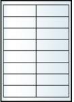 Jac C 9633 96, 5x33, 8mm 2 pályás univerzális etikett 16 címke/ív 200ív/doboz megszűnő