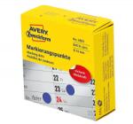 Avery-Zweckform No. 3853 10mm kézzel írható kör etikett címke kék, adagolódobozban 800 címke/tekercs