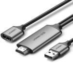 UGREEN Cablu video Ugreen Adaptor USB la HDMI 1, 5 m gri (CM151 50291)