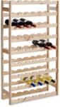 Zeller Suport sticle vin, lemn de pin, pentru 54 de sticle, 67, 5 x 25 x 118 cm Suport sticla vin
